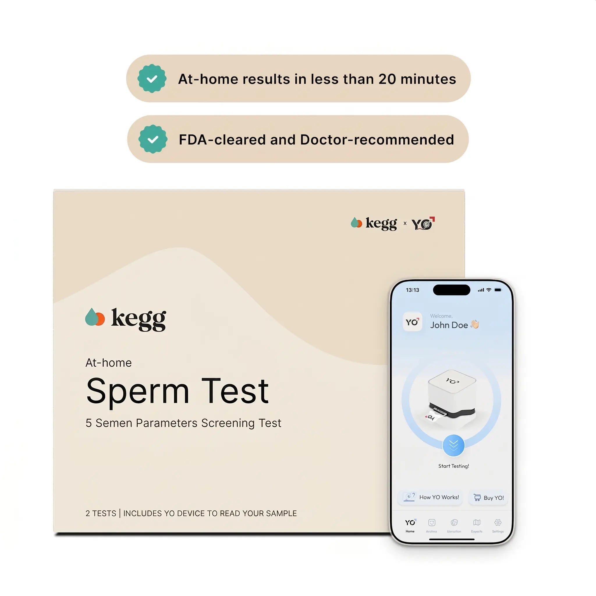 At-home Male Fertility Sperm Test Kit