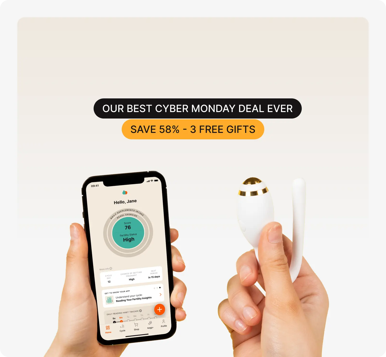 kegg fertility tracker and kegel ball