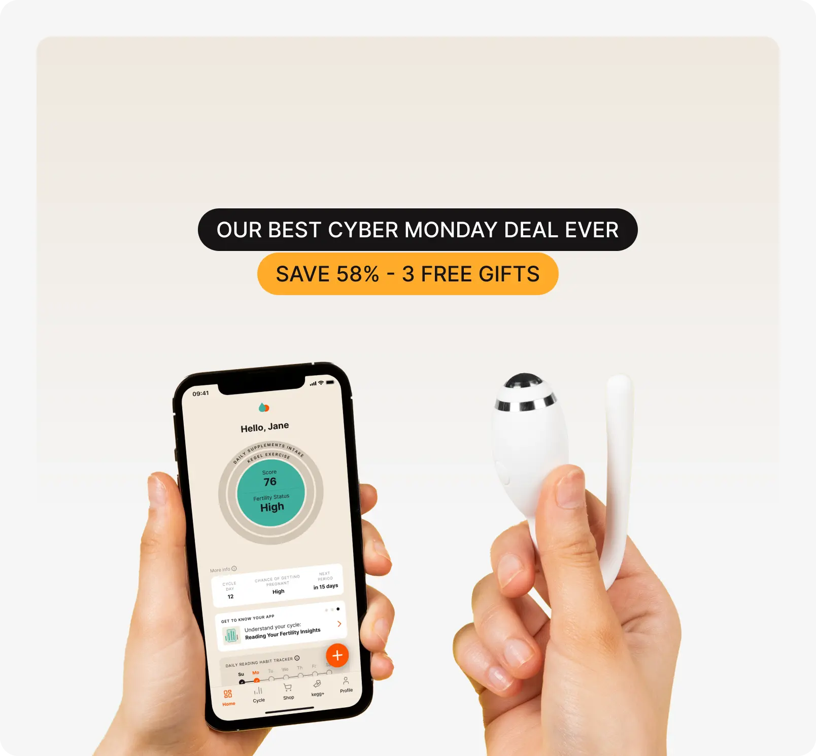 kegg fertility tracker and kegel ball