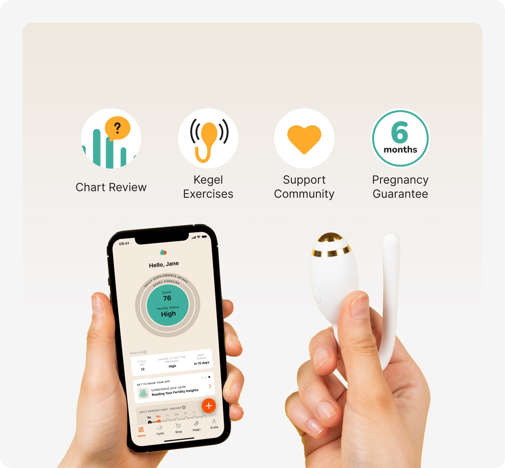 kegg fertility tracker and kegel ball