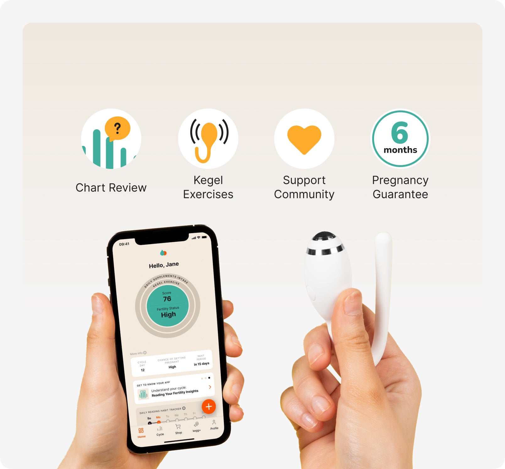 kegg fertility tracker and kegel ball