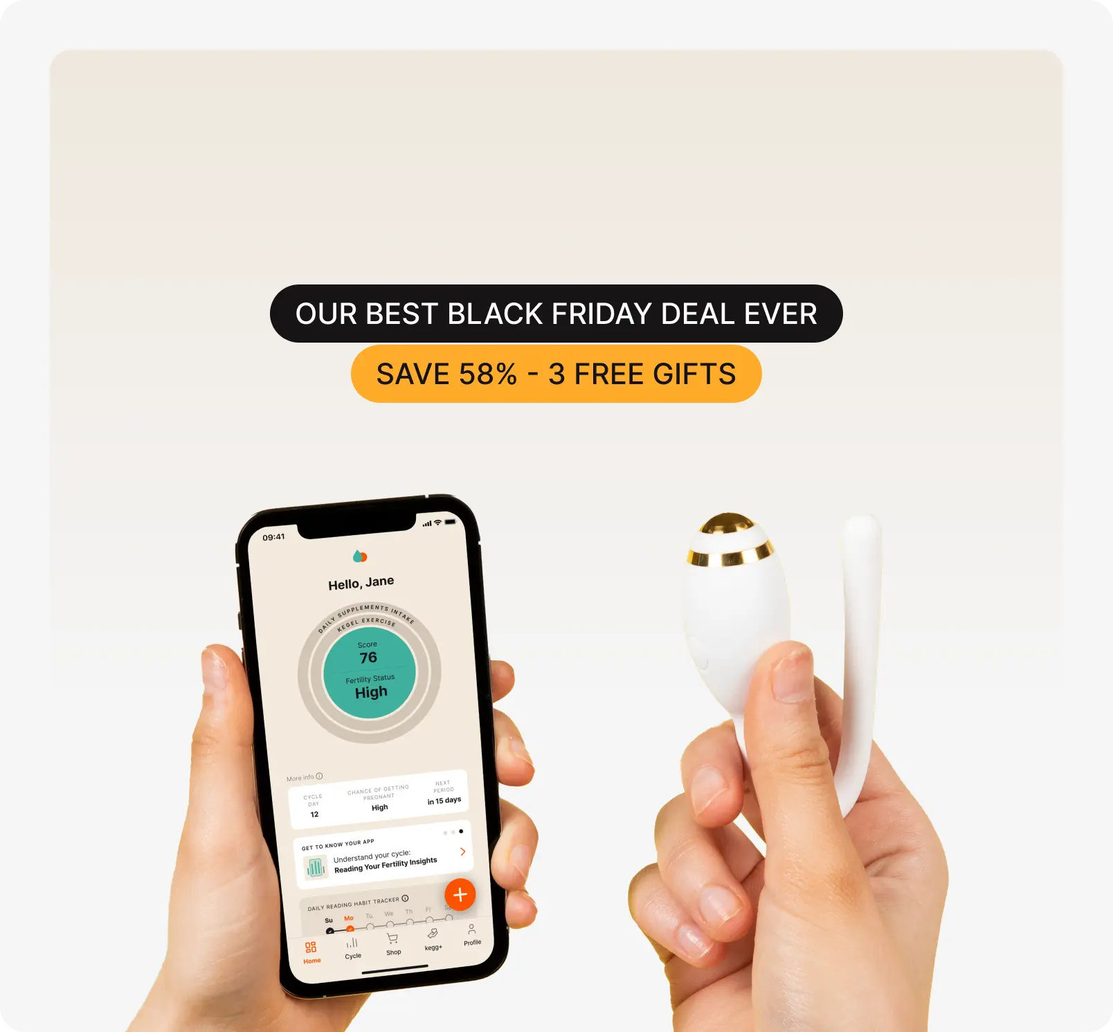 kegg fertility tracker and kegel ball