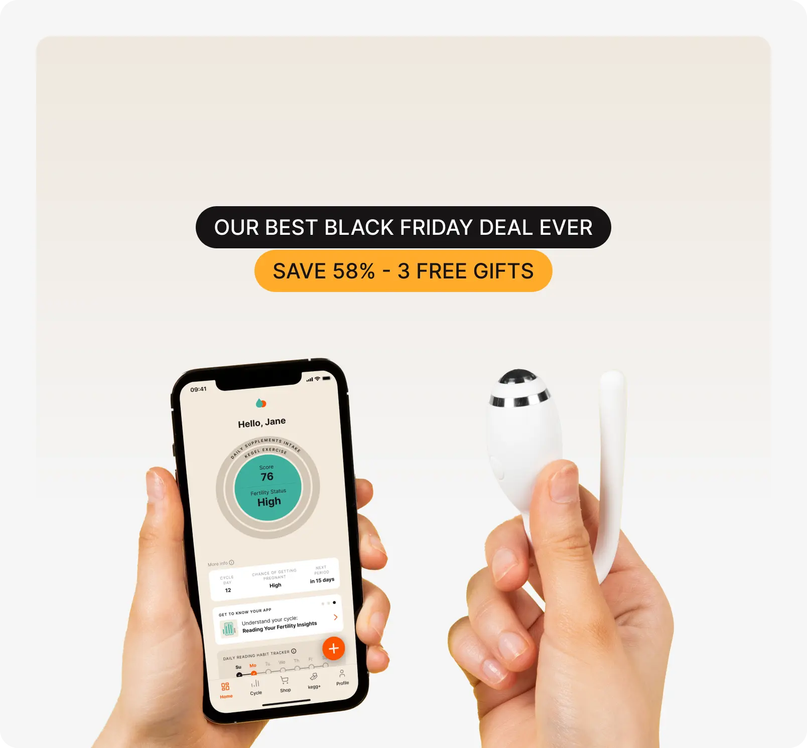 kegg fertility tracker and kegel ball